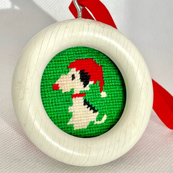 Vintage Needlepoint Christmas Ornaments 3 - Picture 7 of 7